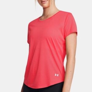 Under Armour Women's Bright Red Short Sleeve Tee